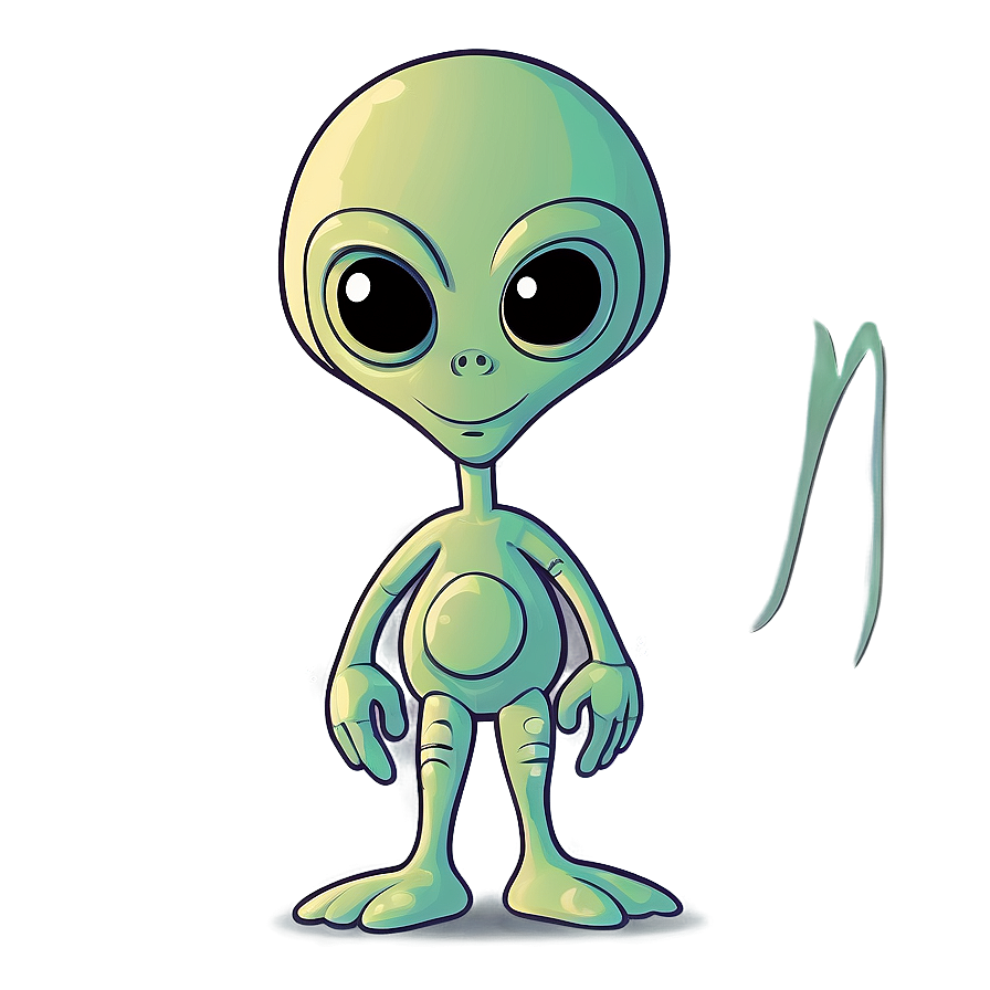 Cartoon Alien On Mars Png 06292024