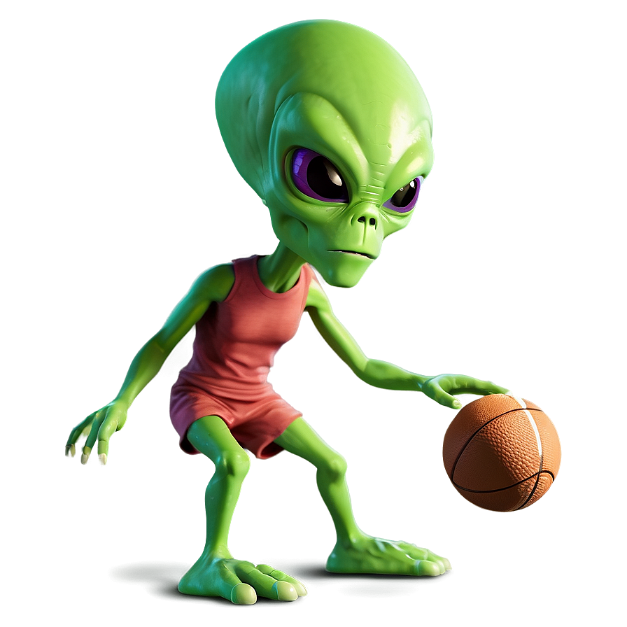 Cartoon Alien Playing Sports Png Ndx