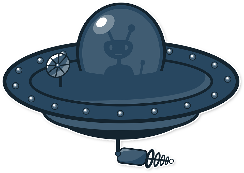 Cartoon Alien Spaceship Vector