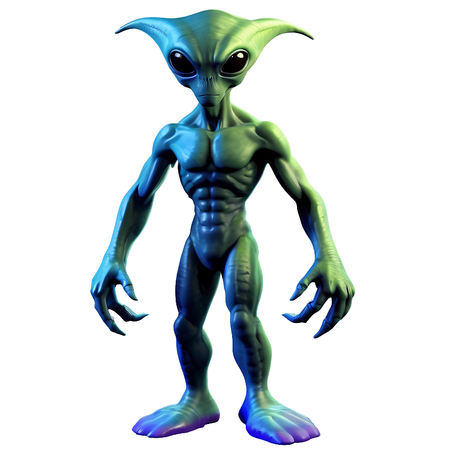 Cartoon Alien With Antenna Png Udw