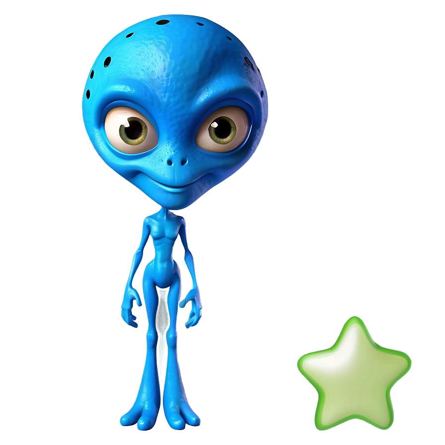 Cartoon Alien With Stars Png 32