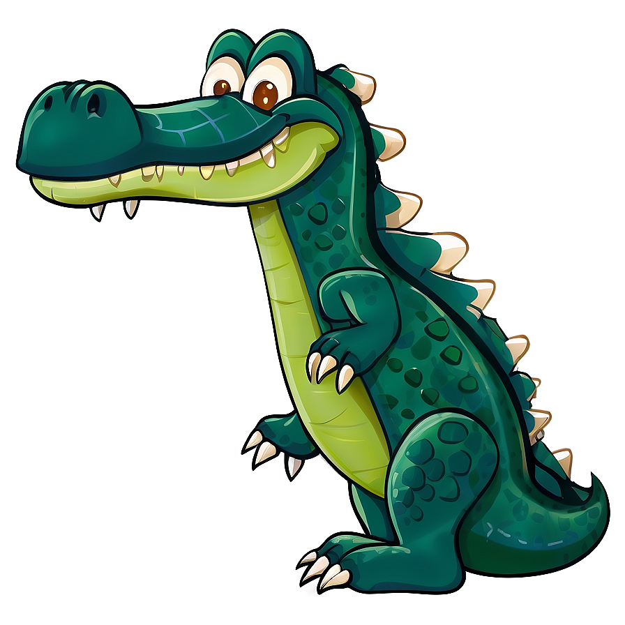 Cartoon Alligator Design Png 05212024