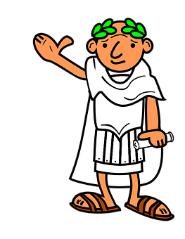 Cartoon Ancient Roman Man