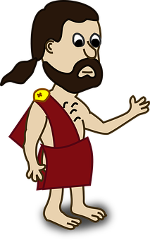 Cartoon Ancient Roman Man