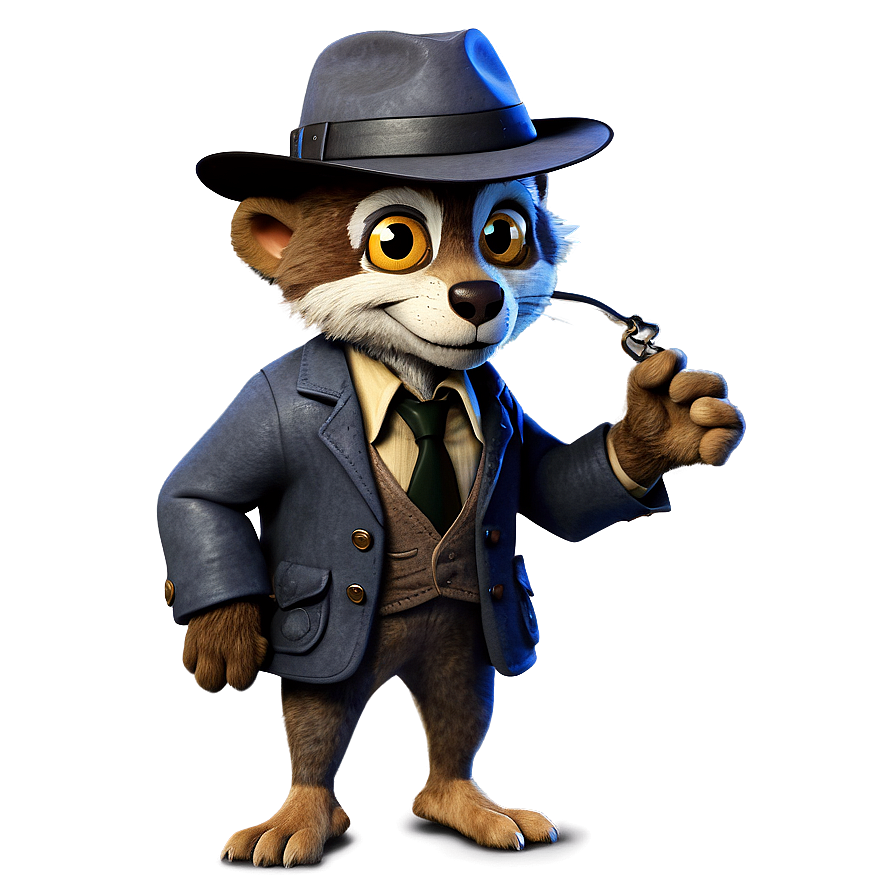 Cartoon Animal Detective Mystery Png 80