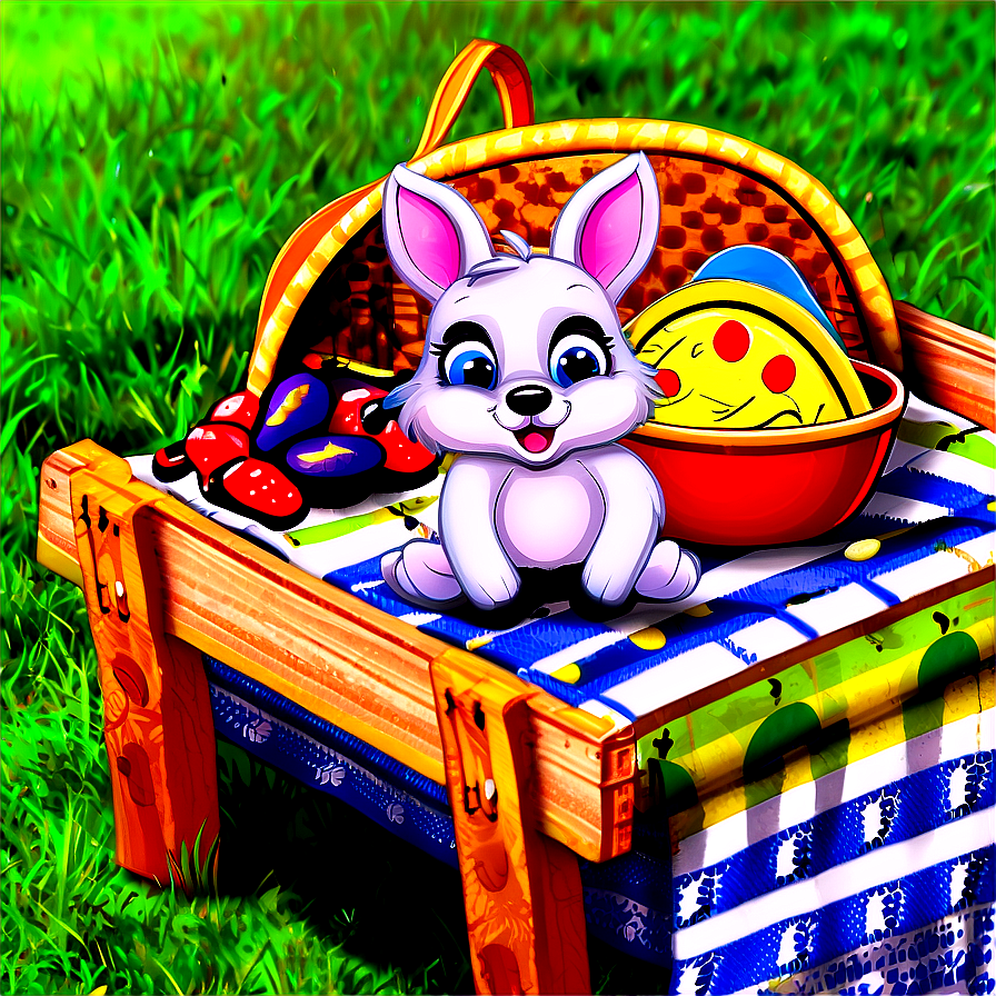 Cartoon Animal Picnic Scene Png 69