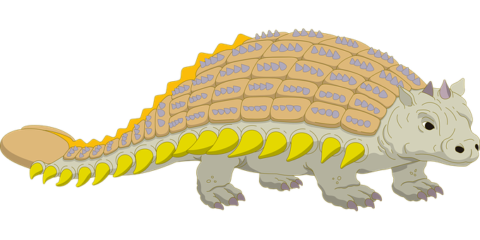 Cartoon Ankylosaurus Illustration