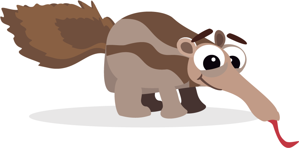 Cartoon Anteater Illustration