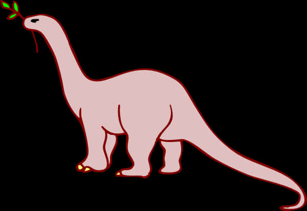 Cartoon Apatosaurus Illustration