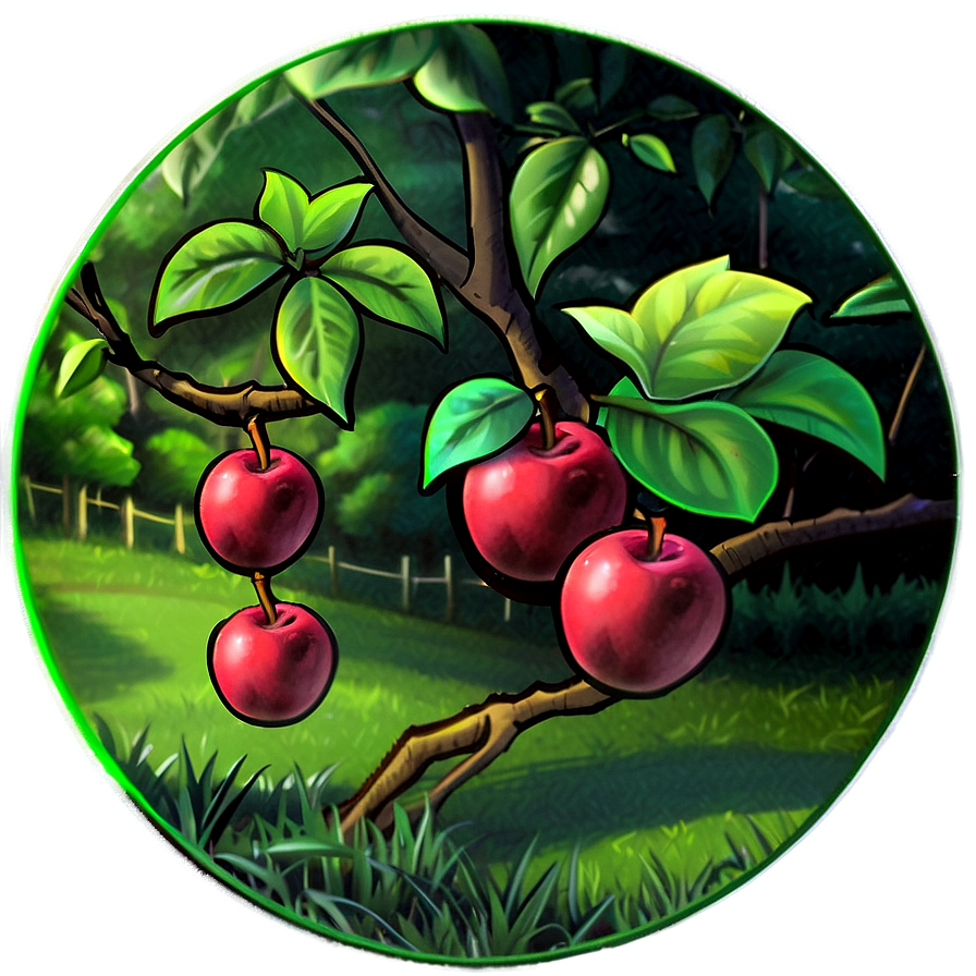 Cartoon Apple Orchard Png Jef42