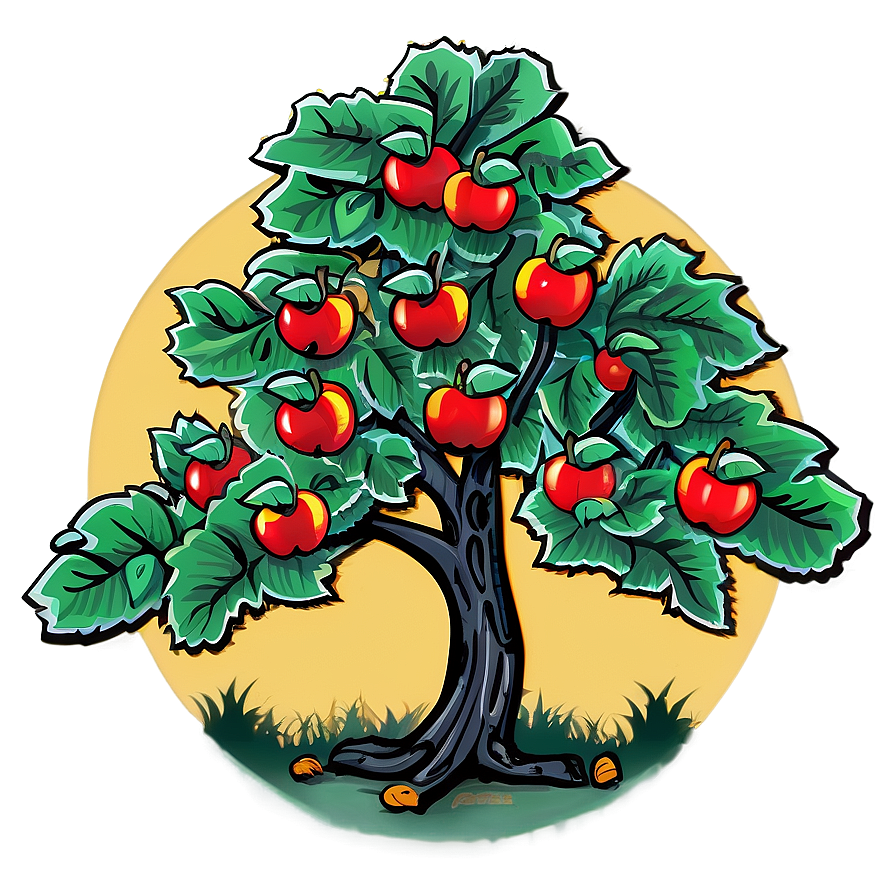 Cartoon Apple Tree Png Ggd41