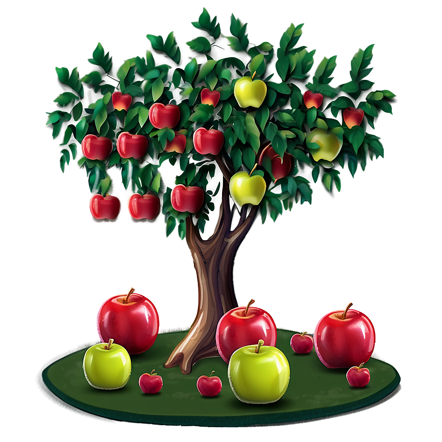 Cartoon Apple Tree Png Hdi32