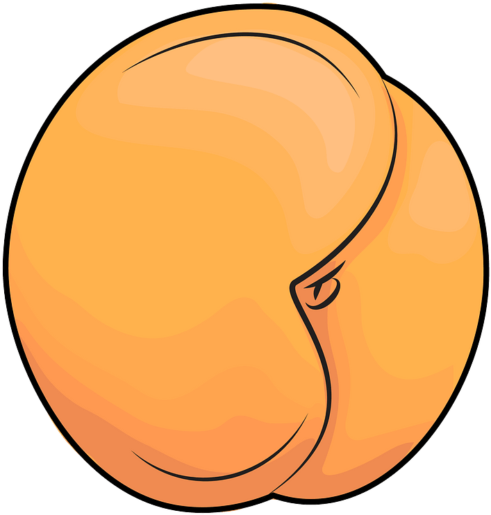 Cartoon Apricot Graphic