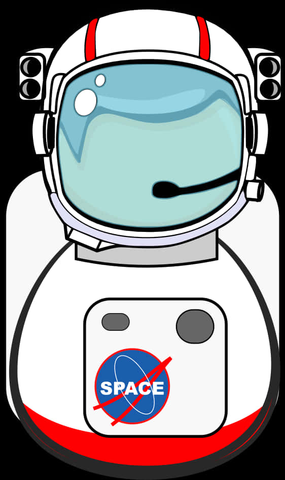 Cartoon Astronaut Space Mission Parody