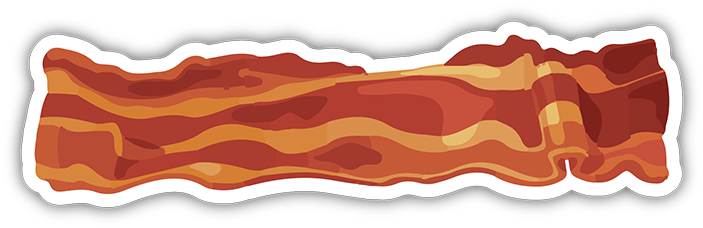 Bacon Sticker - Bacon Sticker Png, Transparent Png PNG with transparent background