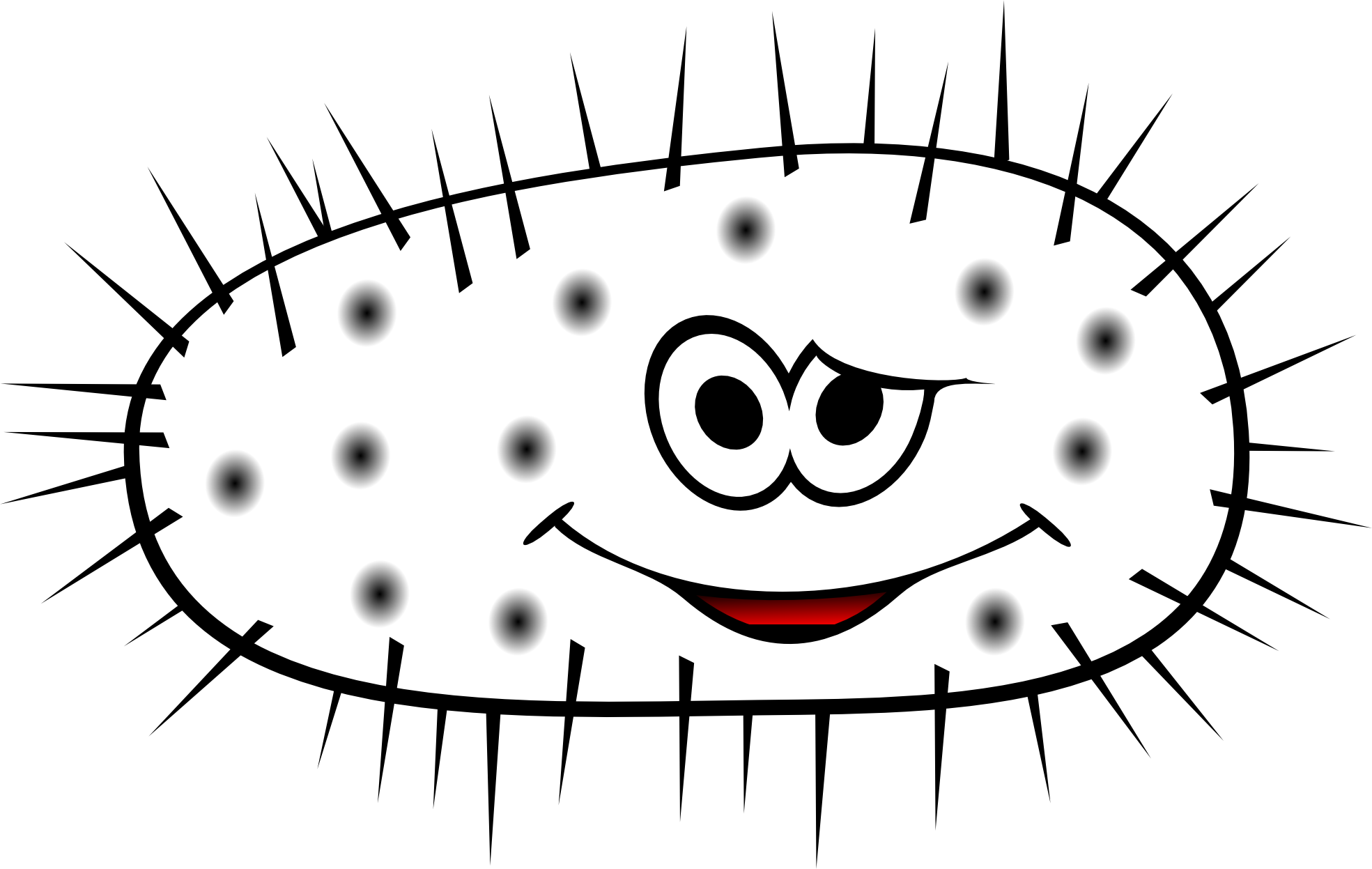 Bacteria Clipart Black And White, HD Png Download PNG with transparent background
