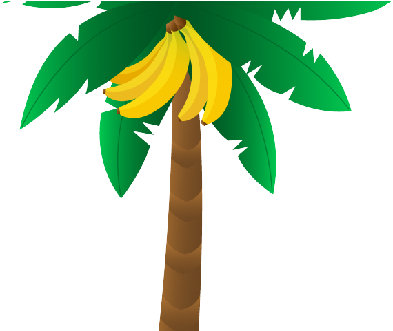 Cartoon Banana Tree Illustration