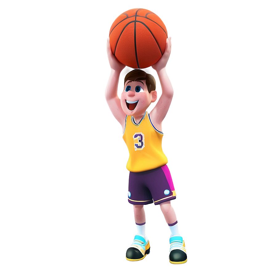 Cartoon Basketball Adventure Png 06212024