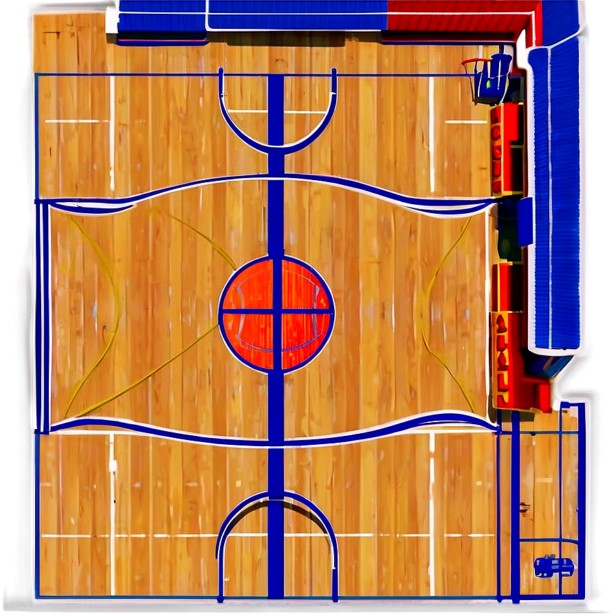 Cartoon Basketball Court Png 63