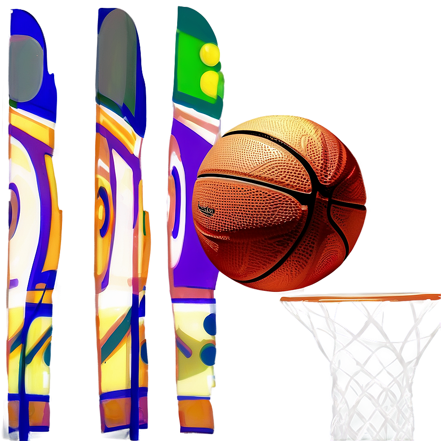 Cartoon Basketball Shootout Png Vdn68