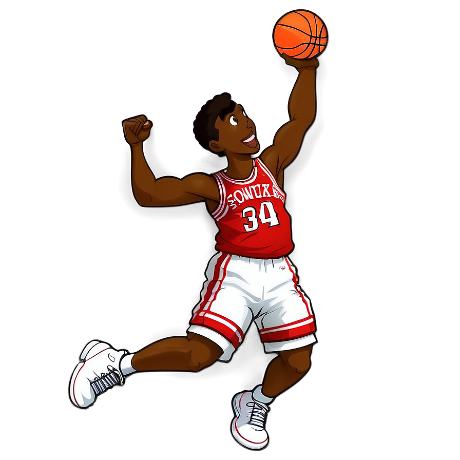 Cartoon Basketball Slam Dunk Png Xby22