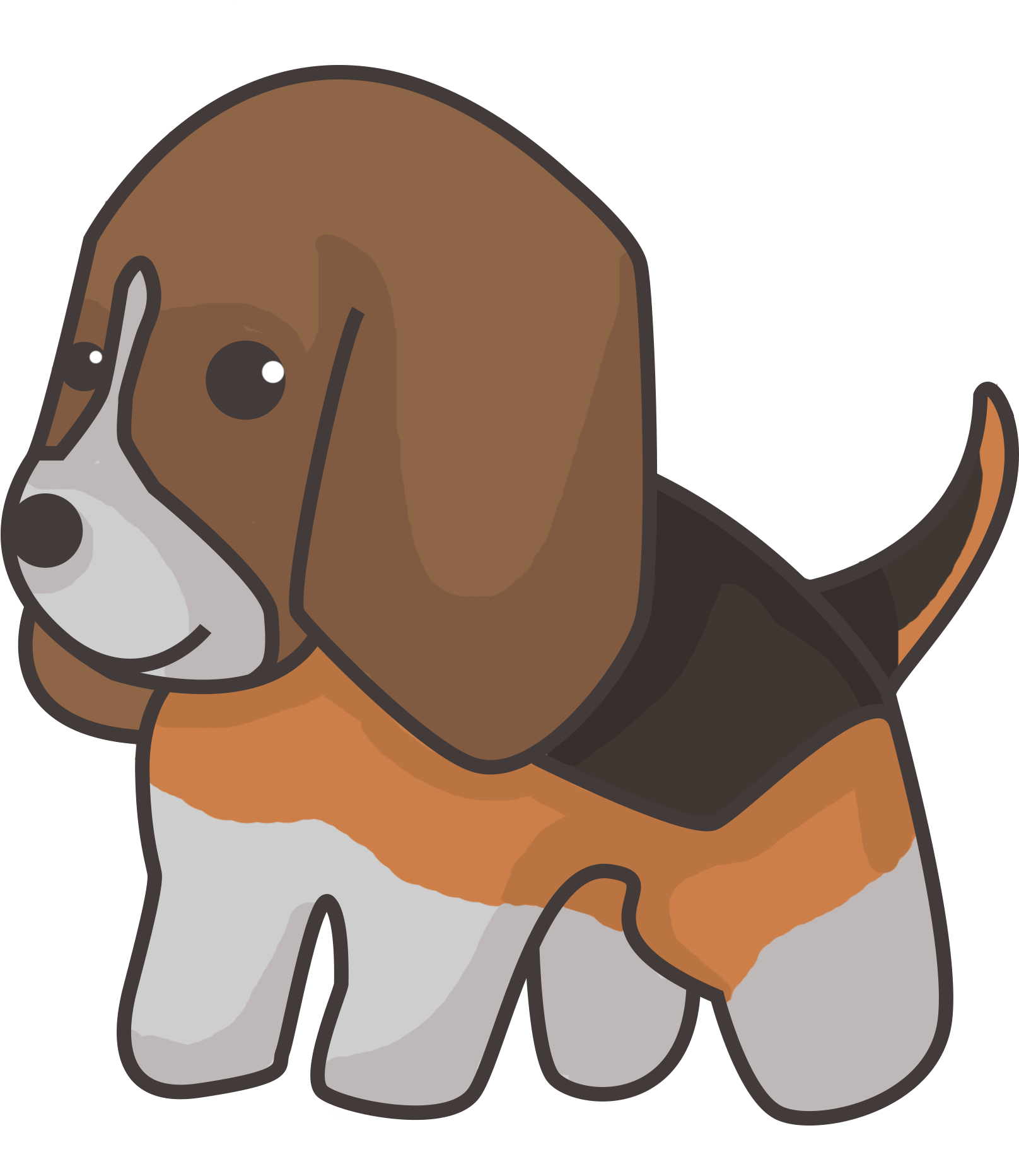 Cartoon Beagle Puppy