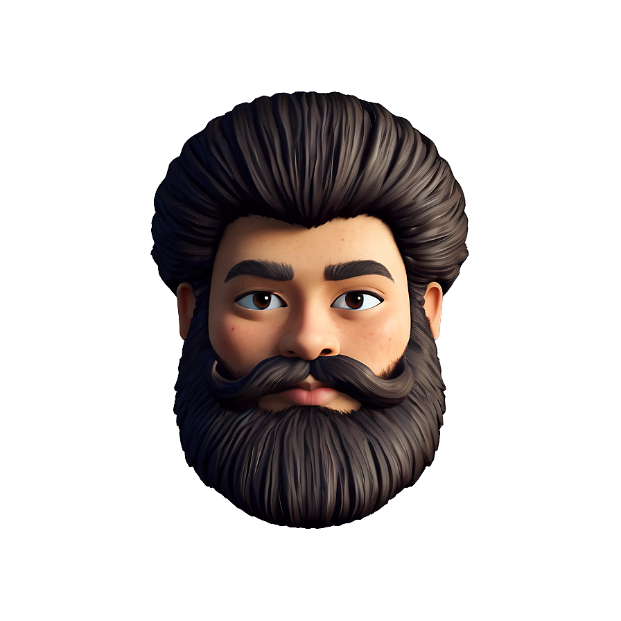 Cartoon Beard Avatar Png 06272024