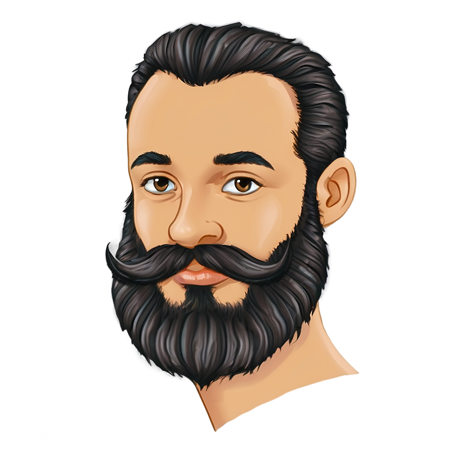 Cartoon Beard Png 06272024