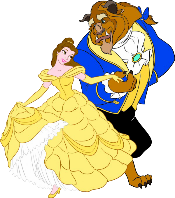 Cartoon Beauty And The Beast, HD Png Download PNG with transparent background