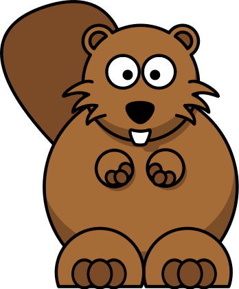 Svg Black And White Download Beaver Clipart - Beaver Clipart PNG with transparent background
