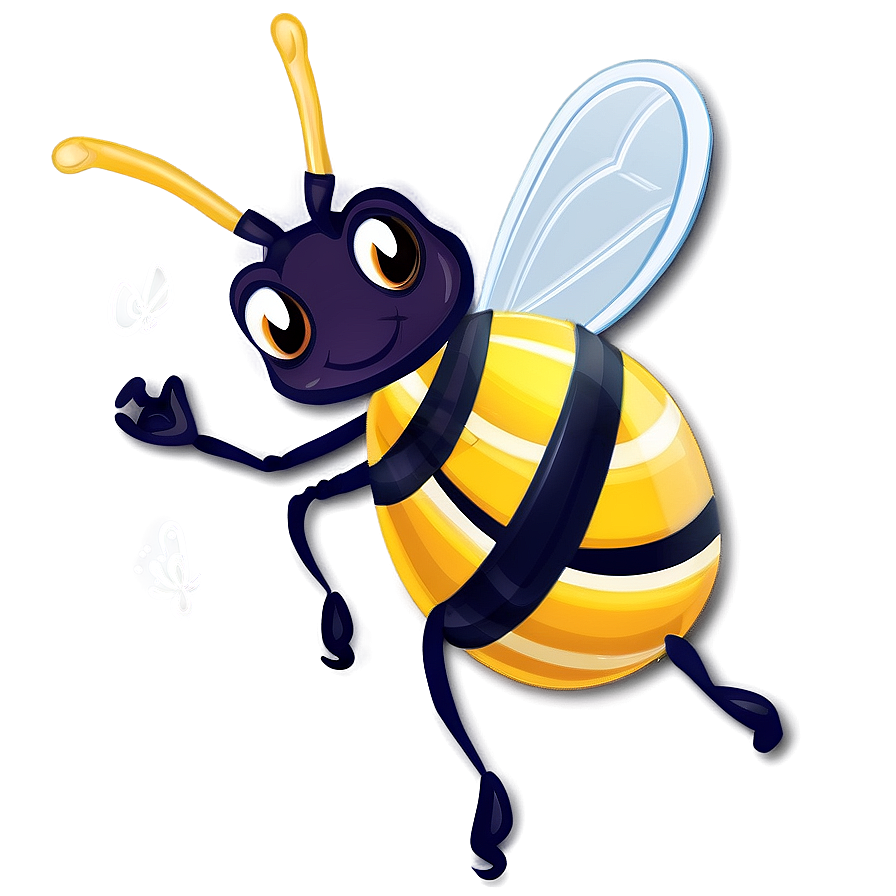 Cartoon Bee PNG wqo12 PNG with transparent background