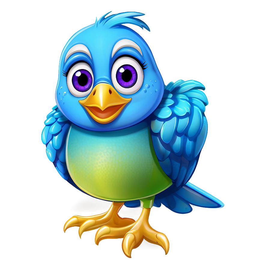 Cartoon Bird And Stars Png 06202024