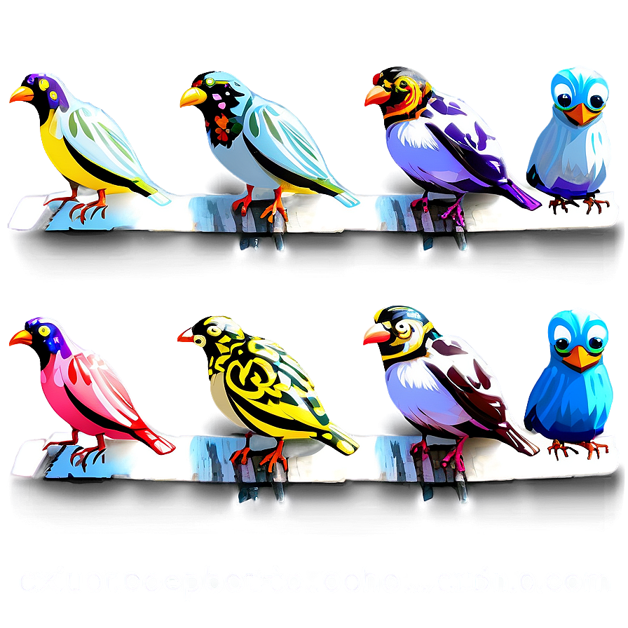 Cartoon Bird Family Png 63