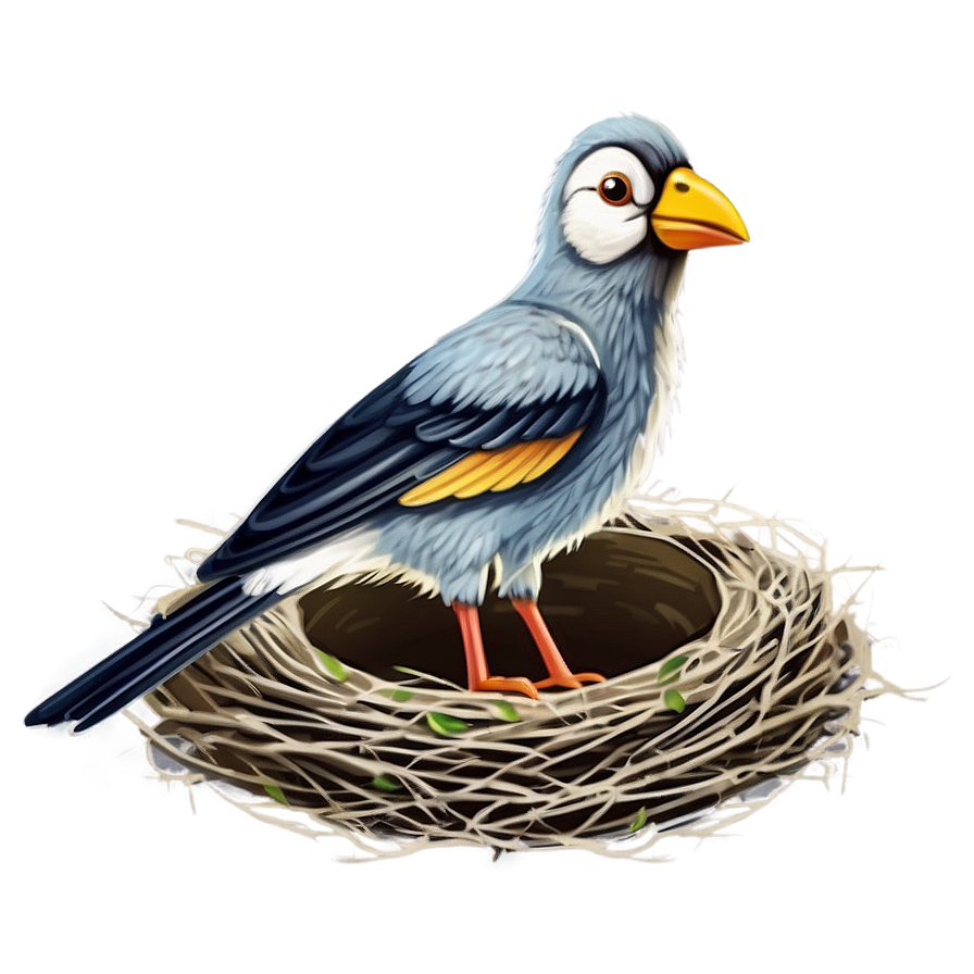 Cartoon Bird In Nest Png Ylx48