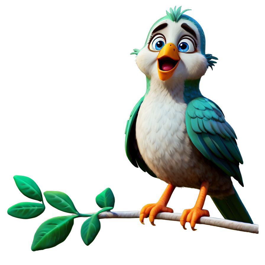 Cartoon Bird Singing PNG rmy83 PNG image with a transparent background, free high-resolution download