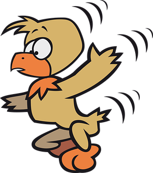 Cartoon Bird Walking