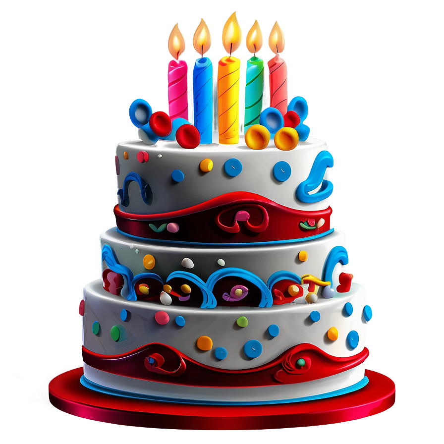 Cartoon Birthday Cake Png Jkj