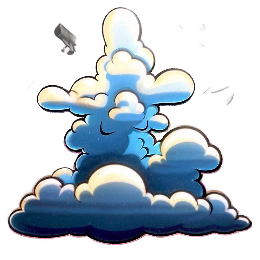 Cartoon Blast Cloud Png 06252024