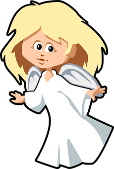 Cartoon Blonde Angel