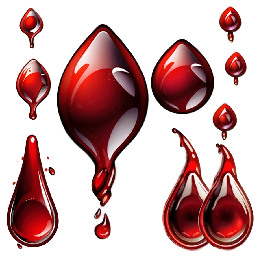 Cartoon Blood Drop Png 05252024