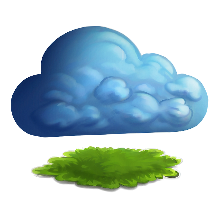 Cartoon Blue Clouds Png 06202024