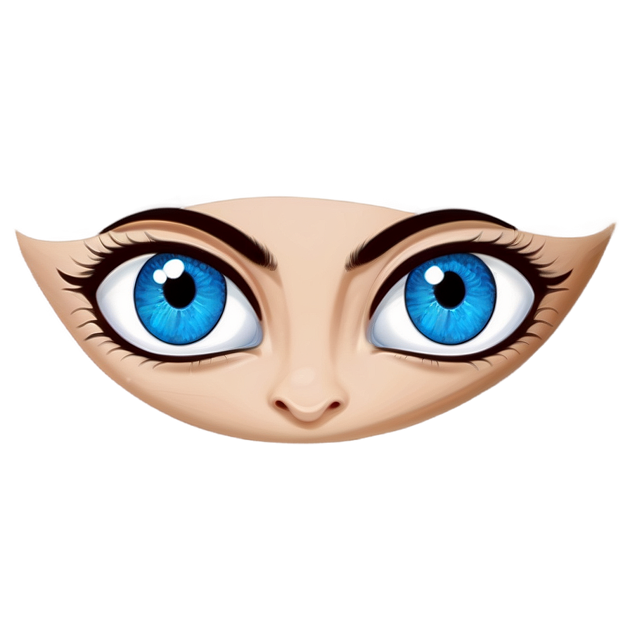 Cartoon Blue Eyes Png 06122024