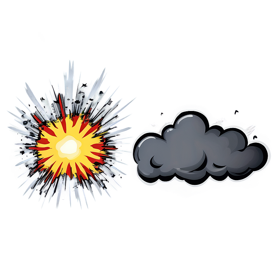 Cartoon Bomb Explosion PNG 06212024 PNG image with a transparent background, free high-resolution download