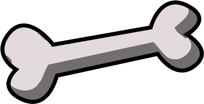 Cartoon Bone Illustration PNG with transparent background