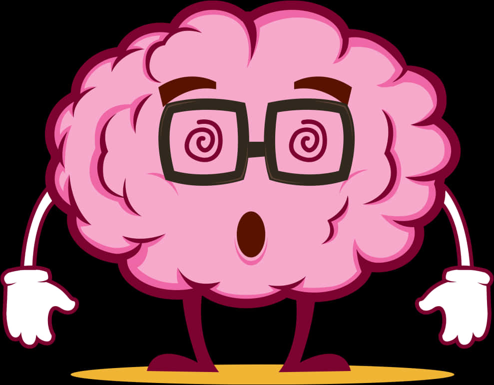 Cartoon Brain Character