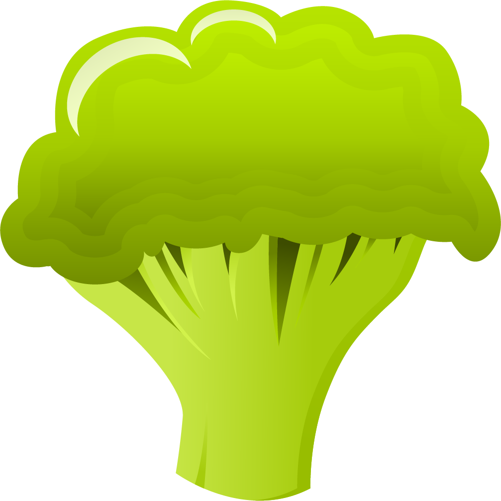 Cartoon Broccoli Graphic