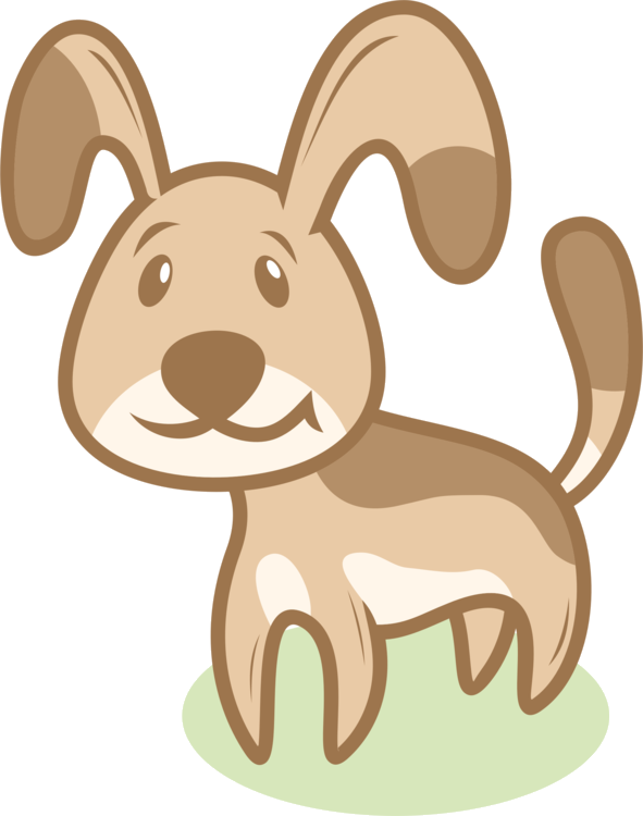 Cartoon Brown Dog Illustration