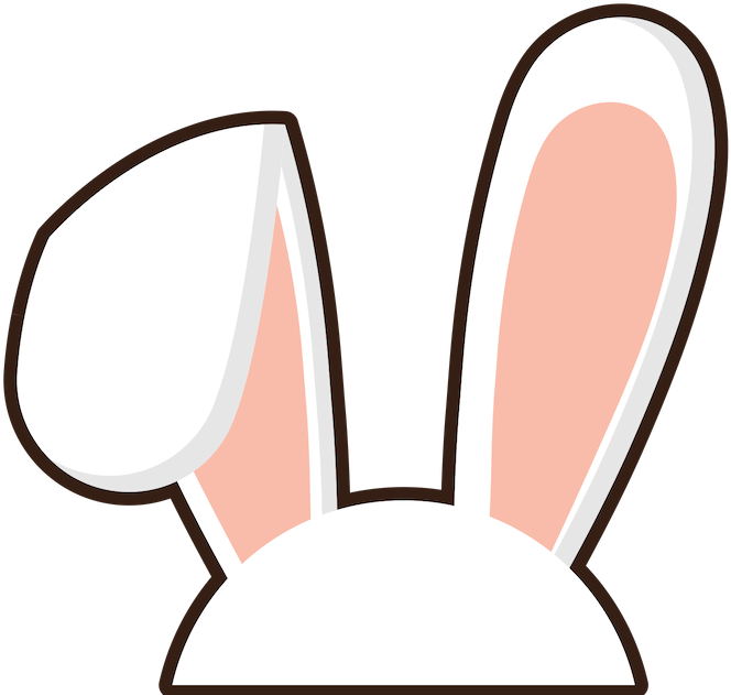 Cartoon Bunny Ears Vector