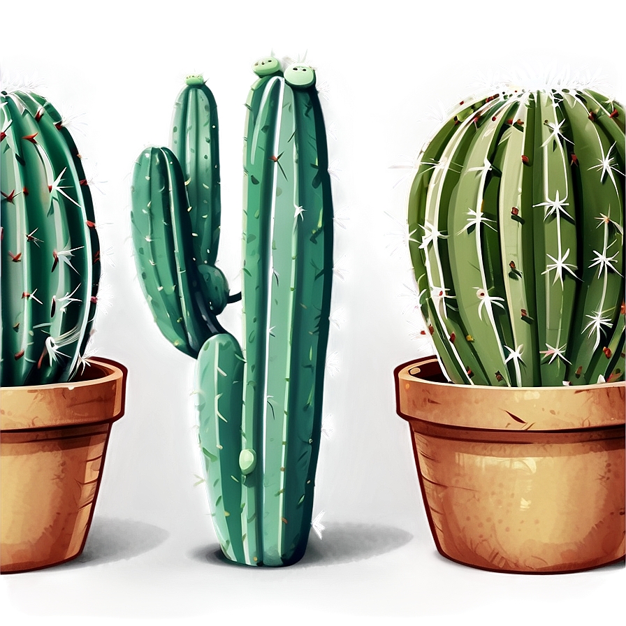 Cartoon Cactus Png 05032024