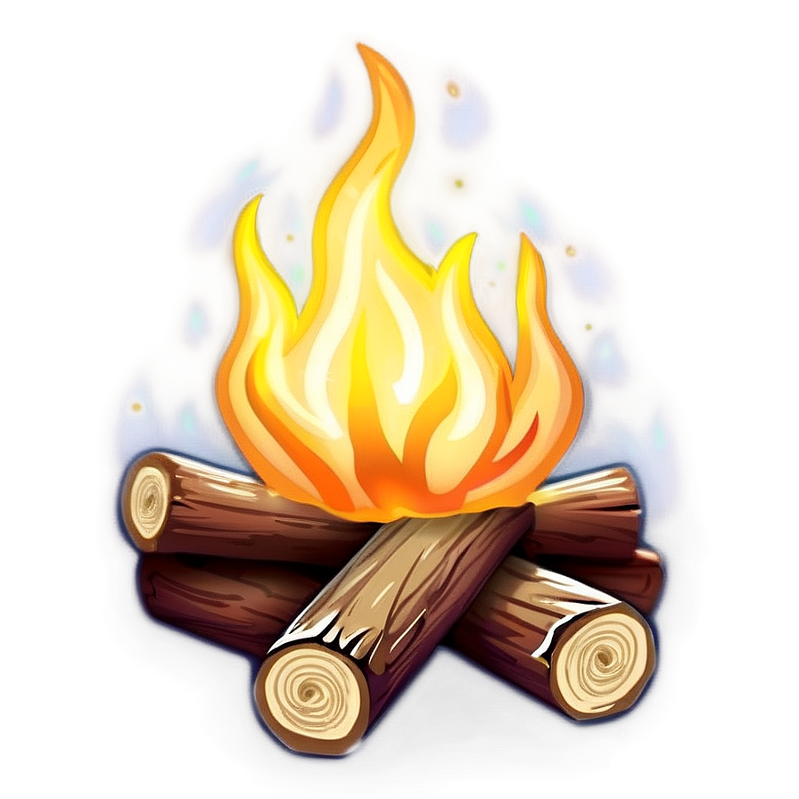 Cartoon Campfire PNG 06212024 PNG image with a transparent background, free high-resolution download